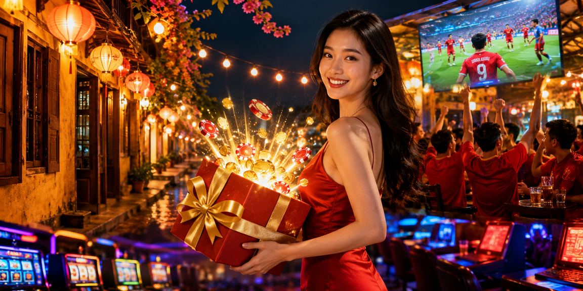 Người dùng tham gia cá cược trực tuyến tại chợ đêm Hội An với không khí sôi động